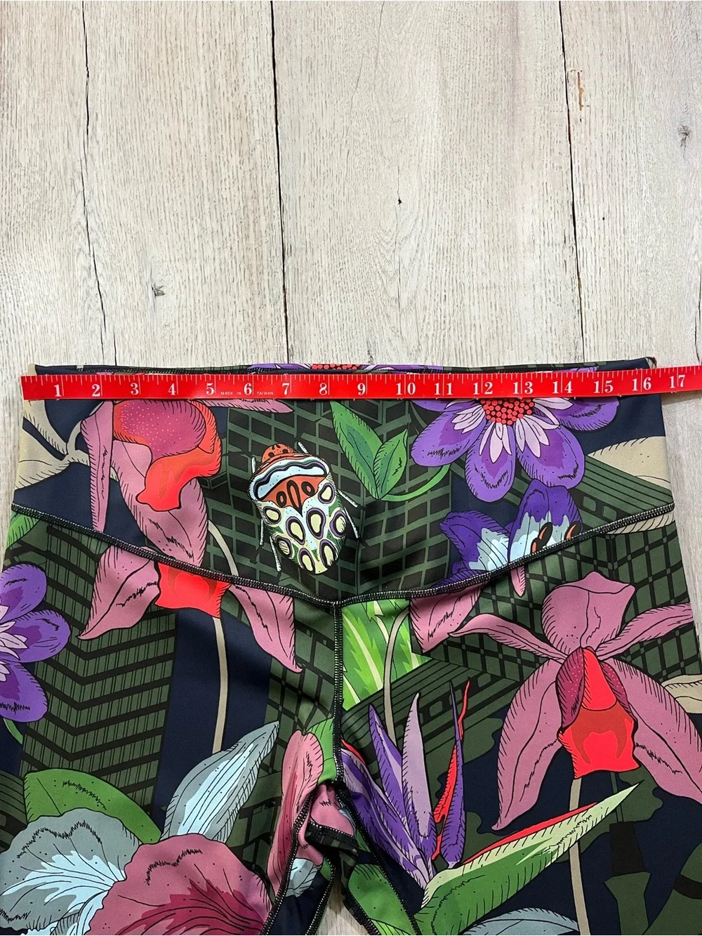 Nike One Icon Clash Floral Print Leggings Size 1X Yoga Running Cycling Gym - Picture 5 of 10